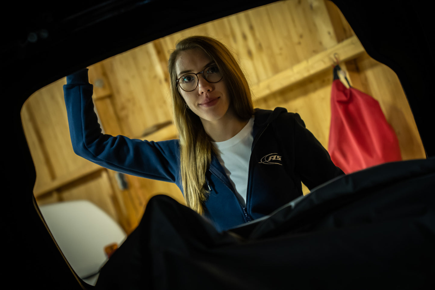 AS Logo - Sweat Hooded Jacket - Light Grey - Women