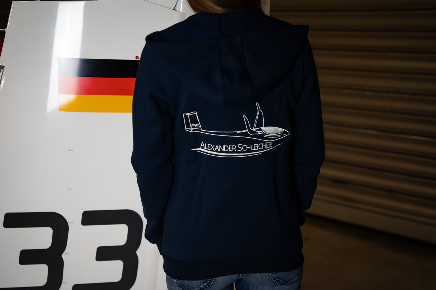 AS Logo - Sweat Hooded Jacket - Light Grey - Women
